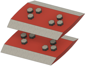 DF SC850 Pro rezalna konica 650 mm, komplet 2-stranskih zobatih rezil